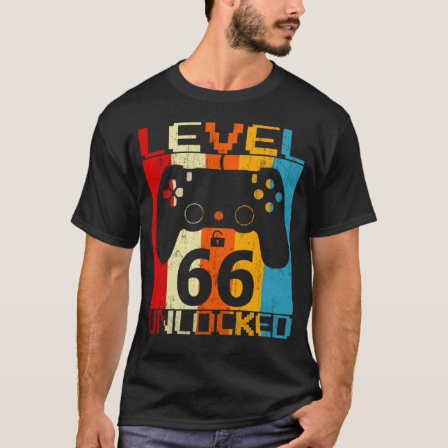 Camiseta Nível 66 desbloqueado (Frente)