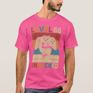 Camiseta Nível 66 Librou 66 Aniversário Gamer 66 Anos