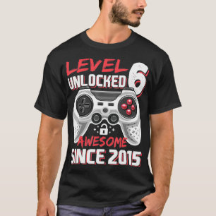 Camiseta Nível 6 Desbloqueado Incrível Nascimento do 6 do J