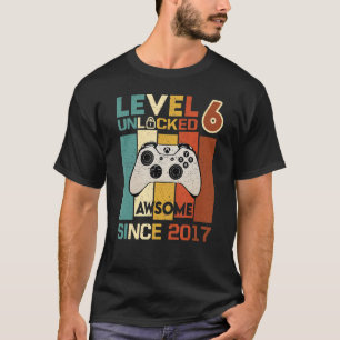 Camiseta Nível 6 Desbloqueado Incrível Nascimento do 6 do J