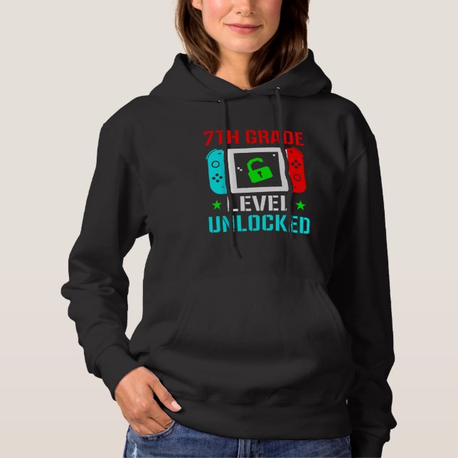 Camiseta Nível 7ª Série Desbloqueado Jogo de Volta (Frente)