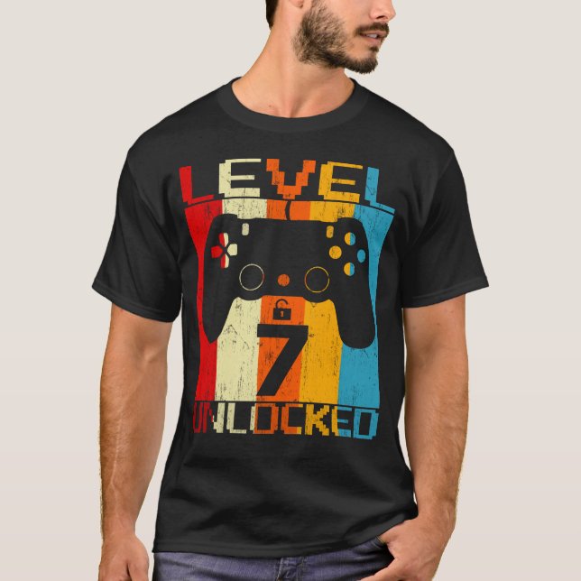 Camiseta Nível 7 desbloqueado (Frente)