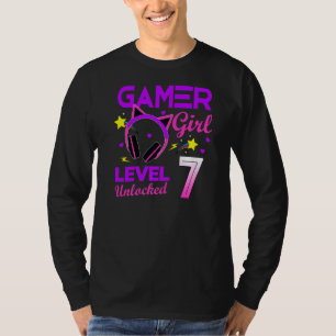 Camiseta Nível 7 Desbloqueado Incrível Desde 2015 7 B Day G