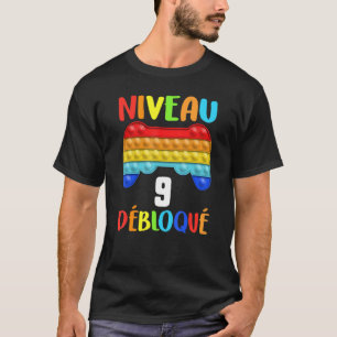 Camiseta Nível 9º Aniversário do Jogador Pop Do Nível 9º