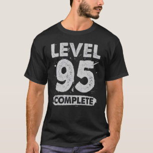Camiseta Nível 95 Concluído 95º aniversário de 95 anos de c