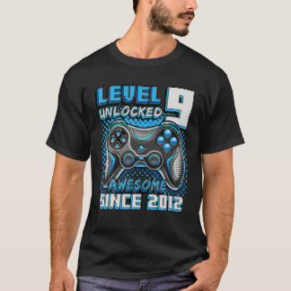 Camiseta Nível 9 Desbloqueado Incrível Jogo De Vídeo 2012 9