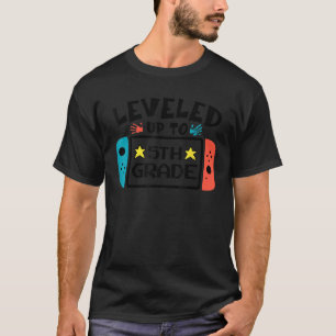 Camiseta Nível Até 5 De Volta À Co-Jogo De Vídeo Da Escola