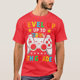 Camiseta Nível até 6 de volta para o jogo escolar