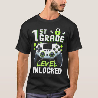 Camiseta Nível da 1ª Série Desbloqueado Video Gamer Ck Para