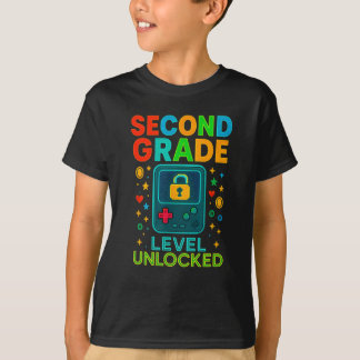 Camiseta Nível da Segunda Série Desbloqueado Gamer Ck Para 