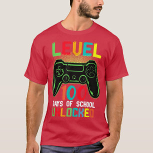 Camiseta NÍVEL DE 100 DIAS DE Professores de Videogames ESC
