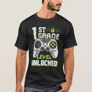 Camiseta Nível De 1rua Desbloqueado Jogador No Primeiro Dia