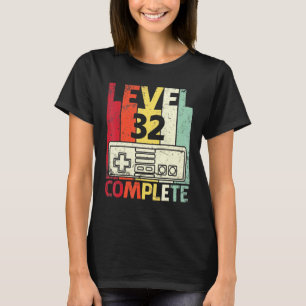 Camiseta Nível de 32 anos de aniversário do Casado de jogad