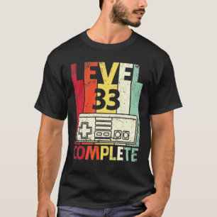 Camiseta Nível de 33 anos de aniversário do Casado de jogad