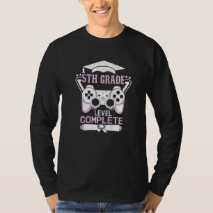 Camiseta Nível de 5 Graduação Concluído é Graduado Grau 5 d