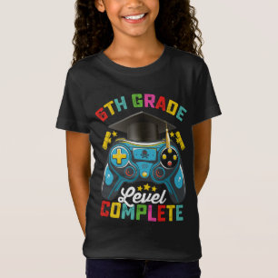 Camiseta Nível de 6º Ano Completo Graduação Jogos Gamer