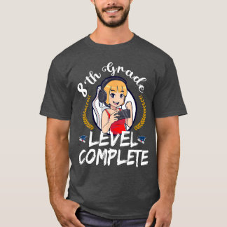 Camiseta Nível de 8ª Série Completo Anime de Graduação 2023