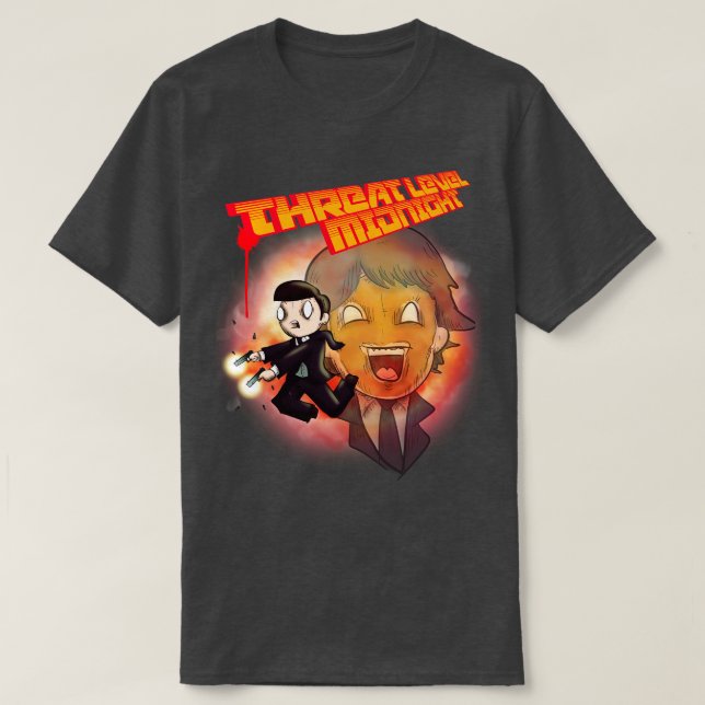 Camiseta Nível de ameaça meia-noite (Frente do Design)