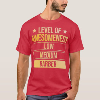 CAMISETA NÍVEL DE BARBER INCRÍVEL