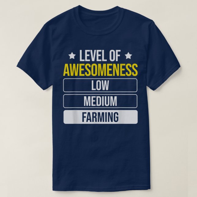 Camiseta Nível de conhecimento dos agricultores (Frente do Design)