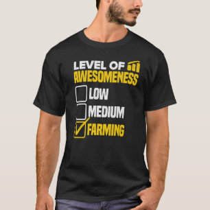 Camiseta Nível De Consciência Baixa Agricultura Média
