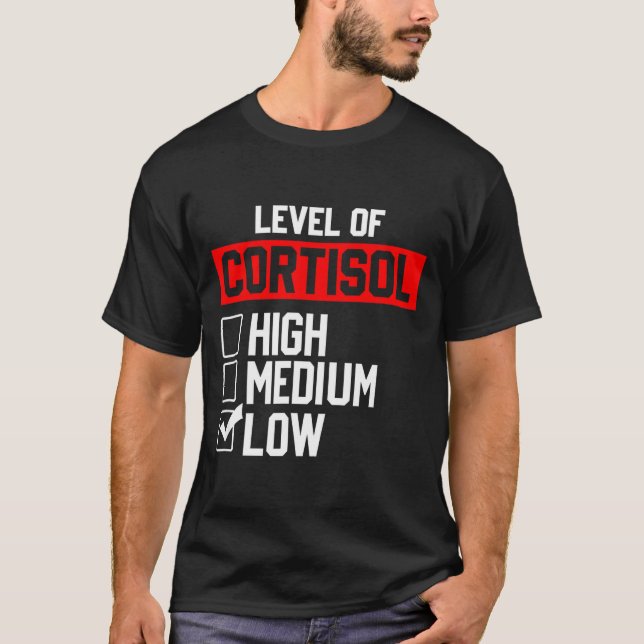 Camiseta Nível de cortisol baixo  (Frente)