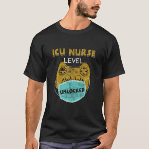 Camiseta Nível de Enfermeira da UTI desbloqueado Engraçad