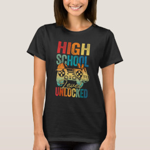 Camiseta Nível de Ensino Médio Desbloqueado Jogo de Volta à