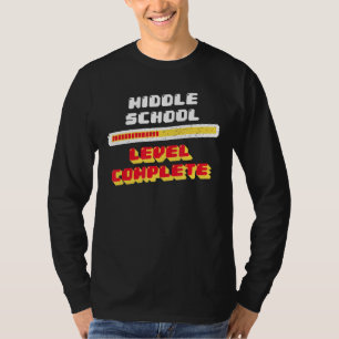 Camiseta Nível de Escola Médio Concluído 8º Graduação