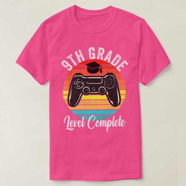 Camiseta Nível de graduação do 9º ano Completado 2022 Vídeo (Frente do Design)