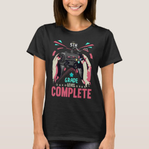 Camiseta Nível De Jardim De Infância Concluído No Último Di