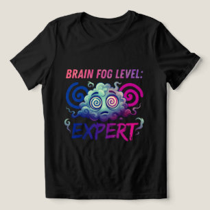 Camiseta Nível de Névoa Mental: Especialista – Humor da Per