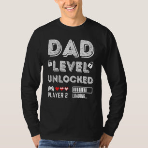 Camiseta Nível De Pai Do Mens Desbloqueado 2023 Gamer Em Br