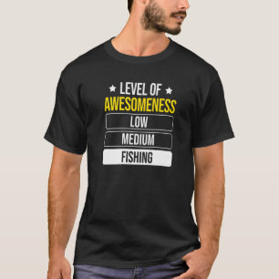 Camiseta Nível De Pesca De Sensibilização