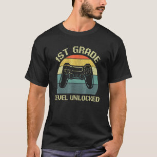Camiseta Nível De Primeiro Grau Desbloqueado Roupa De Volta