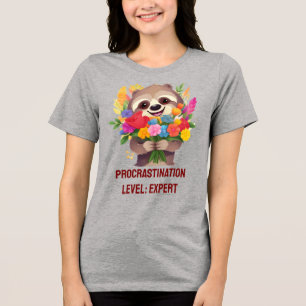 Camiseta Nível de Procrastinação: Especialista - Engraçada