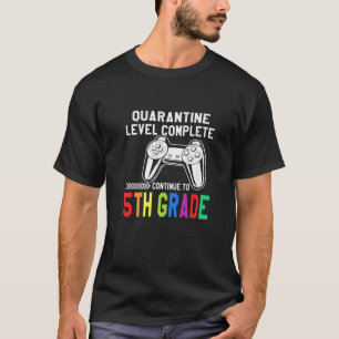 Camiseta Nível De Quarentena Completa 5 De Volta À Escola