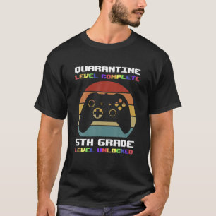 Camiseta Nível de Quarentena Concluído 5 Nível Desbloqueado