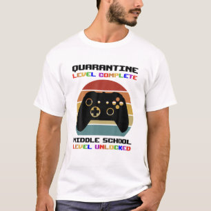 Camiseta Nível de Quarentena Concluído Escola Média Desb