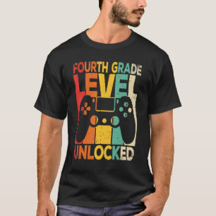 Camiseta Nível De Quarto Grau Desbloqueado Primeiro Dia De