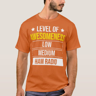 Camiseta Nível de rádio do pressentimento de consciência