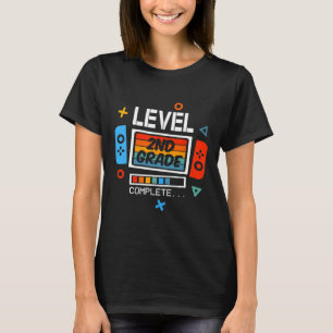 Camiseta Nível de segundo concluído no último dia de vídeo