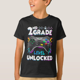 Camiseta Nível De segundo Desbloqueado No Primeiro Dia Da E