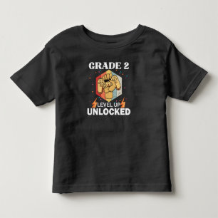 Camiseta Nível De segundo Desbloqueado Volta À Primeira Esc