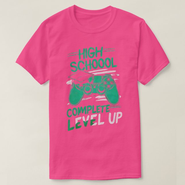 Camiseta Nível De segundo grau Completa Classe De Graduação (Frente do Design)
