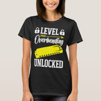 Camiseta Nível de Tocador de Harmônica Desbloqueado