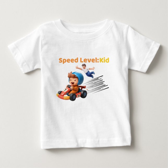 Camiseta Nível de Velocidade: Criança (Frente)