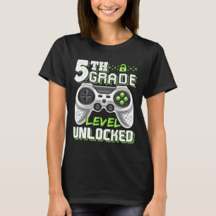 Camiseta Nível Desbloqueado Jogo De Vídeo De Volta À Escola