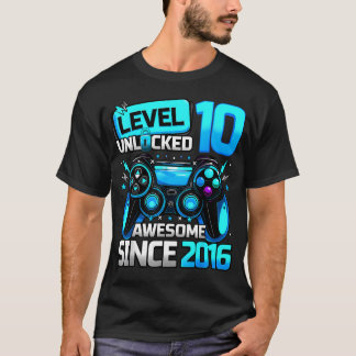 Camiseta Nível do 10º Aniversário Desbloqueado Dab 10 Aniv 