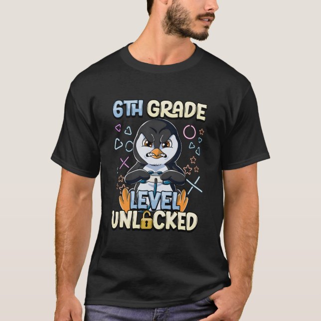 Camiseta Nível do 6º Ano Desbloqueado (Frente)